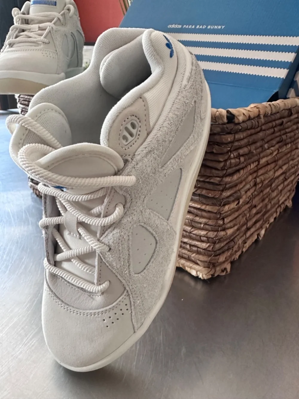 Bad Bunny x adidas BadBo 1.0 Resilience White KJ1468 Size  7 1/2 W or 6 1/2 M